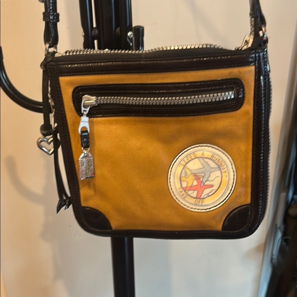 Brighton Yellow and Black Crossbody Bag